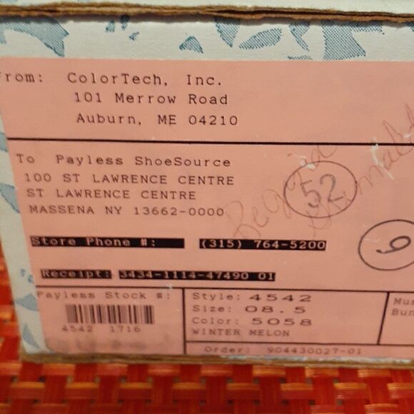 Vintage 1999 Dyeables by Highlights Women's Shoes In Winter Melon - Picture 6 of 6